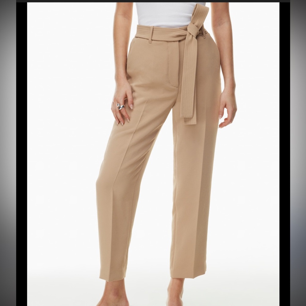 Aritzia Babaton effortless tie front pants